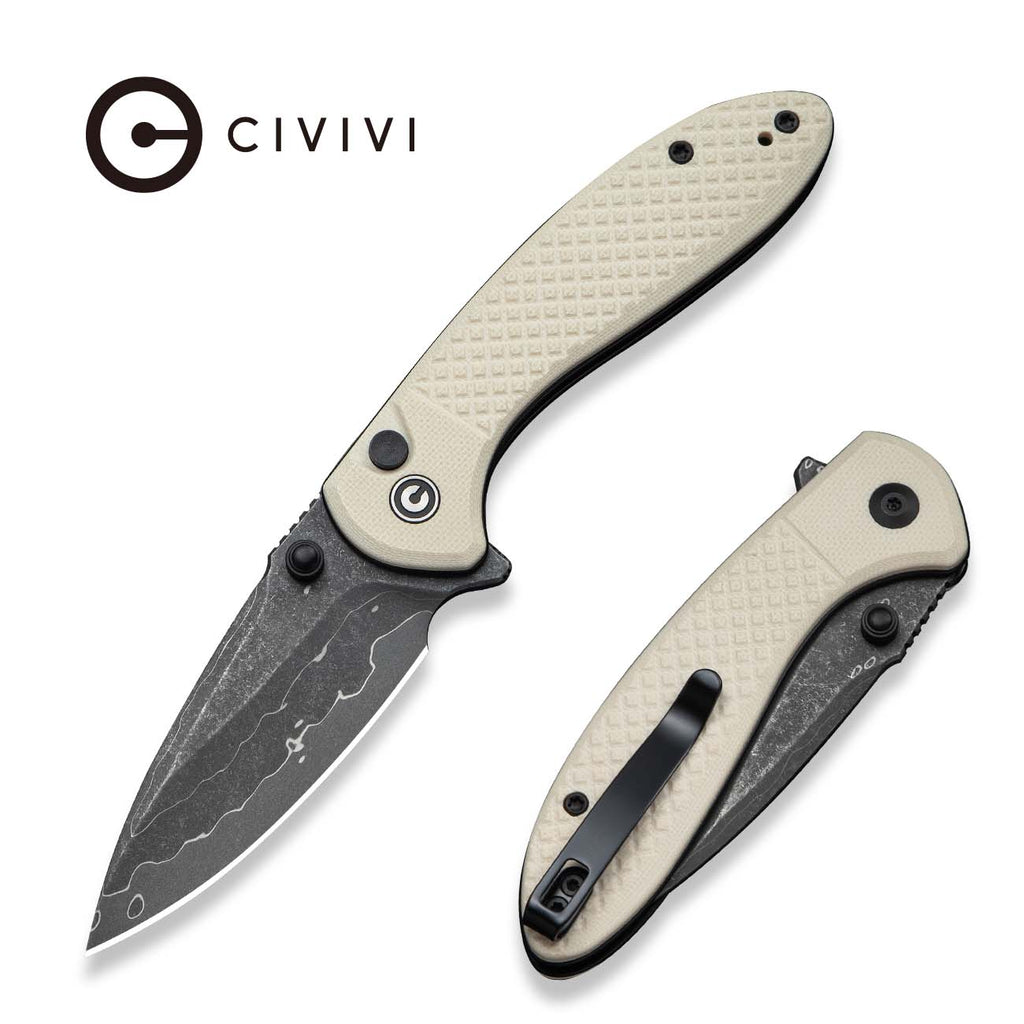 CIVIVI Faeger Flipper & Thumb Stud & Button Lock Knife