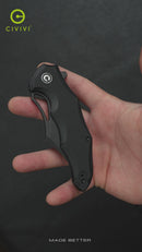CIVIVI Chiro Flipper & Thumb Hole Knife G10 Handle (3.1" 14C28N Blade) C23046-1