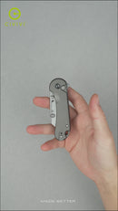 CIVIVI Elementum Utility Thumb Stud & Button Lock Knife Aluminum Handle (2.26" S/S Blade Holder & 6Cr Blade) C23039B-4, With 3Pcs Extra Blades
