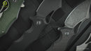 CIVIVI Chiro Flipper & Thumb Hole Knife Micarta Handle (3.1" 14C28N Blade) C23046-2