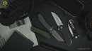 CIVIVI Elementum Flipper & Thumb Stud Knife Micarta Handle (2.97" Damascus Blade) C18062AF-DS1