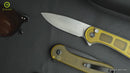 CIVIVI Button Lock Elementum II Pocket Knife Ultem Handle (2.96" Nitro-V Blade) C18062P-7