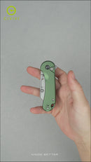 CIVIVI Elementum Utility Thumb Stud & Button Lock Knife Aluminum Handle (2.26" S/S Blade Holder & 6Cr Blade) C23039B-3, With 3Pcs Extra Blades