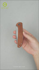 CIVIVI Primitrox Flipper Knife Wood Handle (3.48" Nitro-V Blade) C23005A-3