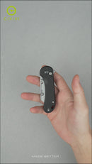 CIVIVI Elementum Utility Thumb Stud & Button Lock Knife Aluminum Handle (2.26" S/S Blade Holder & 6Cr Blade) C23039B-1, With 3Pcs Extra Blades