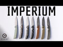 CIVIVI Imperium Front Flipper & Thumb Stud Knife Micarta Handle (3.47" Damascus Blade) C2107DS-1