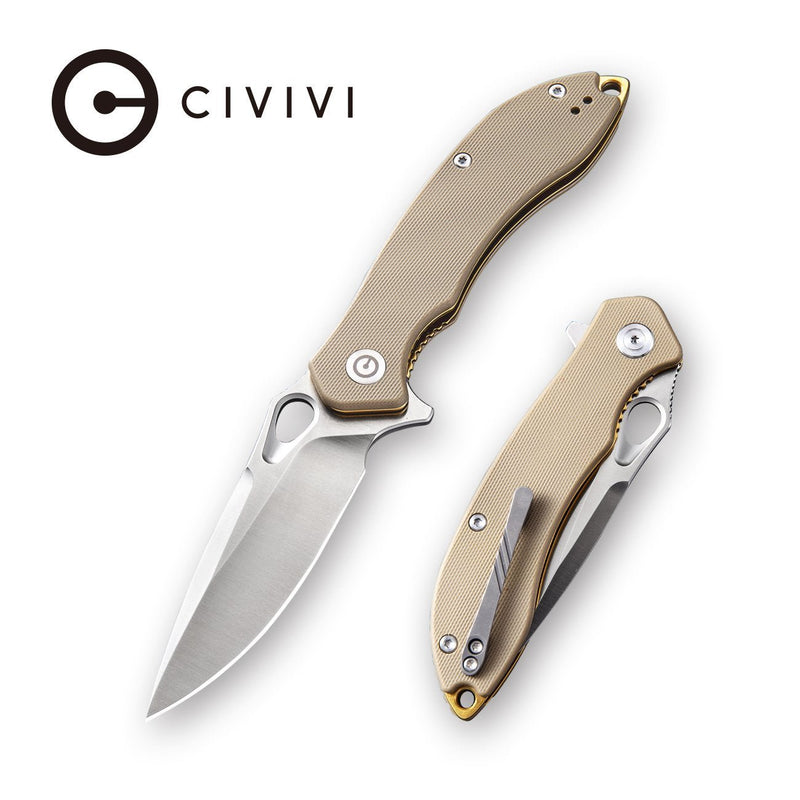 CIVIVI Aquila Flipper Knife G10 Handle (3.45" Japanese VG-10 Blade) C805D - CIVIVI