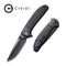 CIVIVI Badlands Vagabond Flipper And Thumb Stud Knife Fiber-Glass Reinforced Nylon Handle (3.25" 9Cr18MoV Blade) - CIVIVI