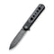CIVIVI Banneret Flipper Knife Stainless Steel Handle With G10 And Carbon Fiber Inlay (3.48" Damascus Blade) - CIVIVI