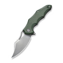 CIVIVI Chiro Flipper Knife Green Canvas Micarta Handle (3.1" Satin Finished 14C28N Blade) C23046-2
