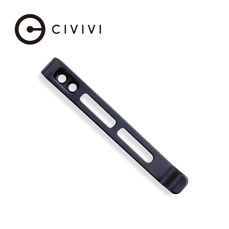 CIVIVI Deep Carry Pocket Clip for EDC Knife with Recessed Screw Hole, NOT Screws Included CA-06A