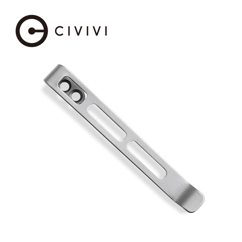 CIVIVI Deep Carry Pocket Clip for EDC Knife with Recessed Screw Hole, NOT Screws Included CA-06B
