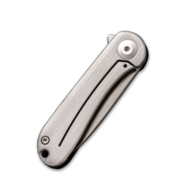 CIVIVI Mini Elementum Flipper Knife Brass Handle (1.83" 14C28N Blade) C18062Q-1