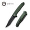 CIVIVI Mini Sandbar Flipper Knife Micarta Handle (2.95" Nitro-V Blade) C20011-3