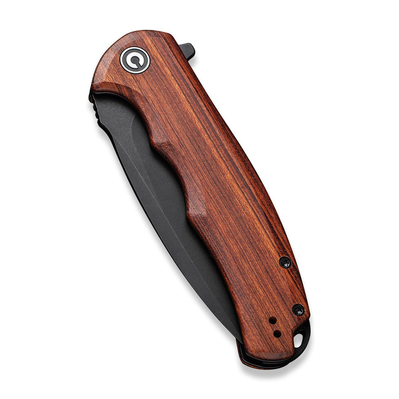 CIVIVI Praxis Flipper Knife Wood Handle (3.75" 9Cr18MoV Blade) C803H