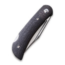CIVIVI Rustic Gent Lock Back Knife Micarta Handle With Carbon Fiber Bolster (2.97" D2 Blade) C914D