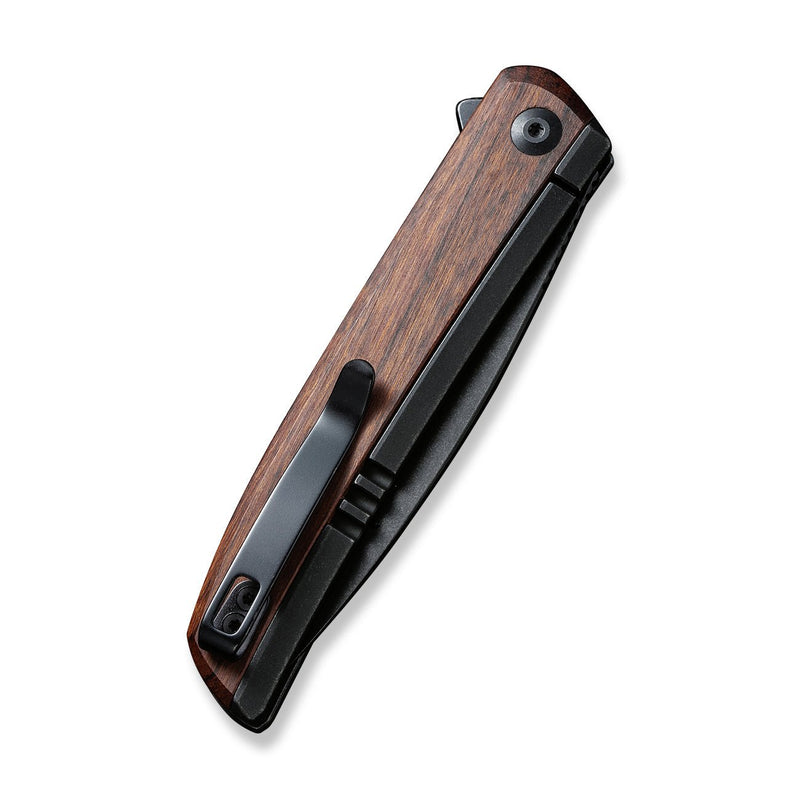 CIVIVI Savant Flipper Knife Stainless Steel Handle With Wood Inlay (3.47" 14C28N Blade) C20063B-1