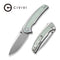 CIVIVI Teraxe Flipper Knife Stainless Steel With G10 Inlay (3.48" Nitro-V Blade) C20036-2