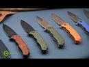 CIVIVI Praxis Flipper Knife Carbon Fiber & Resin Handle (3.75" 9Cr18MoV Blade) C803J