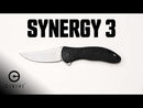 CIVIVI Synergy3 Flipper Knife G10 & Carbon Fiber Handle (3.24" Damascus Blade) C20075A-DS1