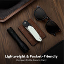 CIVIVI Brr15 Light Flipper Knife Black & White G10 Handle (3.2" Damascus Blade) C25063-DS1