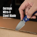 CIVIVI Baby Banter Slip Joint Thumb Stud Knife Blue G10 Handle (2.34" Gray Stonewashed Nitro-V Blade) C25066A-1