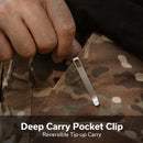 CIVIVI Vexron Flipper & Thumb Hole & Button Lock Knife G10 Handle (2.98" Damascus Blade) C24066-DS1