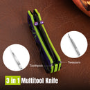 Halloween Official Site Exclusive - CIVIVI Baby Banter 2 - Spooky Thumb Stud & Crossbar Lock Knife Purple and Green G10 Handle (2.34" Black Stonewashed 14C28N Blade) C24074B-1