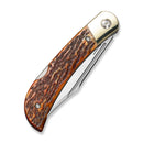 CIVIVI Rustic Gent XL Lockback Knife Bone With Nickel Silver Bolsters  (3.48" Satin Finished Nitro-V Blade) C19010G Sample2