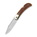 CIVIVI Rustic Gent XL Lockback Knife Bone With Nickel Silver Bolsters  (3.48" Satin Finished Nitro-V Blade) C19010G Sample2