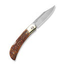 CIVIVI Rustic Gent XL Lockback Knife Bone With Nickel Silver Bolsters  (3.48" Satin Finished Nitro-V Blade) C19010G Sample2