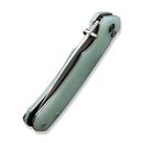 CIVIVI Button Lock Brazen Flipper & Thumb Stud Knife Natural G10 Handle (3.46" Stonewashed 14C28N Blade) C19059C-3