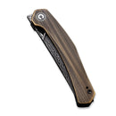 CIVIVI Lazar Front Flipper Knife Brass Handle (3.31" Damascus Blade) C20013-DS2 - CIVIVI