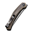 CIVIVI Lazar Front Flipper Knife Brass Handle (3.31" Damascus Blade) C20013-DS2 - CIVIVI