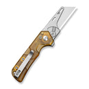 CIVIVI Pulsara Utility Flipper & Button Lock Knife Ultem Handle (2.44" Stonewashed S/S Blade Holder Plain 6Cr13 Blade) C24041F Sample2