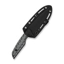 CIVIVI Grym Fixed Blade Knife Gray/Black G10 Handle (4.47" Black Stonewashed Nitro-V Blade) C25014B Sample1