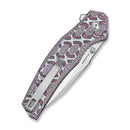 CIVIVI Aplomb Flipper & Thumb Stud Knife  Micarta Handle (3.39" Satin Finished Nitro-V Blade) C25107 Sample2