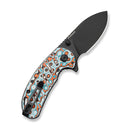 CIVIVI Squib Flipper & Thumb Stud Knife Micarta Handle (2.28" Black Stonewashed Nitro-V Blade) C25117 Sample2