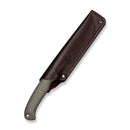 CIVIVI Farrow Fixed Blade Knife Gray/Tan G10 Handle (4.37" Satin Finished AEB-L Blade) C26002 Sample1