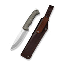 CIVIVI Farrow Fixed Blade Knife Gray/Tan G10 Handle (4.37" Satin Finished AEB-L Blade) C26002 Sample1