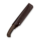 CIVIVI Farrow Fixed Blade Knife Brown Burlap Micarta Handle (4.37" Gray Stonewashed AEB-L Blade) C26002 Sample2
