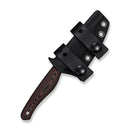 CIVIVI The Flydown Fixed Blade Knife Black/ Burgundy G10 Handle (2.74" Satin Finished 14C28N Blade) C26015 Sample1