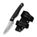 CIVIVI The Flydown Fixed Blade Knife Black Canvas Micarta Handle (2.74" Satin Finished 14C28N Blade) C26015 Sample2