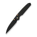 CIVIVI ELITE Penumbra Thumb Stud & Top Liner Lock Knife Black Titanium Handle (3.44" Black Stonewashed CPM S35VN Blade) CE26030 Sample1