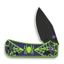 CIVIVI Baby Banter 2 - Spooky Thumb Stud & Crossbar Lock Knife Purple and Green G10 Handle (2.34" Black Stonewashed 14C28N Blade) C24074B-1
