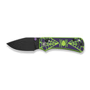 CIVIVI Baby Banter 2 - Spooky Thumb Stud & Crossbar Lock Knife Purple and Green G10 Handle (2.34" Black Stonewashed 14C28N Blade) C24074B-1