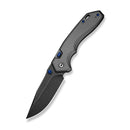 CIVIVI ELITE Brova Thumb Stud & Top Liner Lock Knife Gray Aluminum Handle (3.41" Black Stonewashed CPM S35VN Blade) CE25093-1