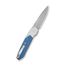 CIVIVI Brr15 Light Flipper Knife White & Blue G10 Handle (3.2" Satin Finished Nitro-V Blade) C25063-1