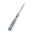 CIVIVI Brr15 Light Flipper Knife White & Blue G10 Handle (3.2" Satin Finished Nitro-V Blade) C25063-1
