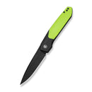 CIVIVI Brr15 Light Flipper Knife Black & Neon Green G10 Handle (3.2" Black Stonewashed Nitro-V Blade) C25063-2